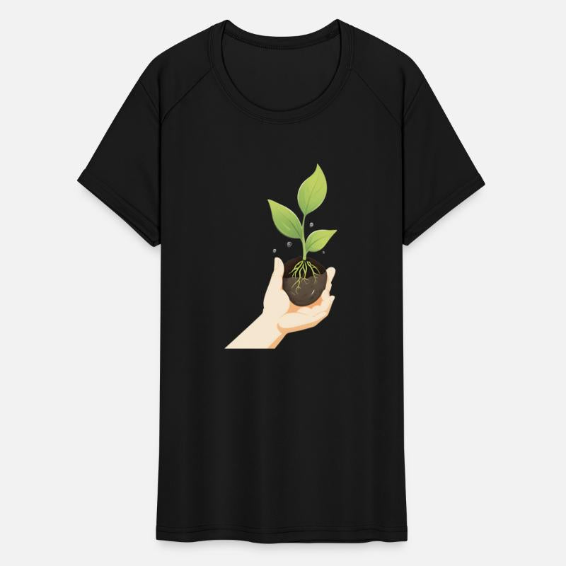 Sustainable Growth Through Hand with Young Roots