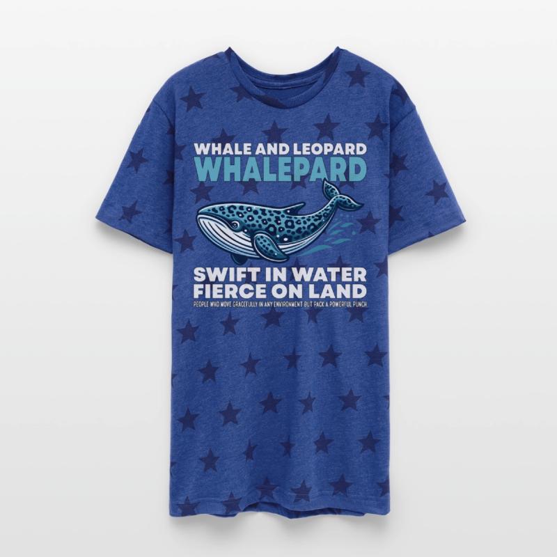 SWIFT IN WATER FIERCE ON LAND - WHALE AND LEOPARD