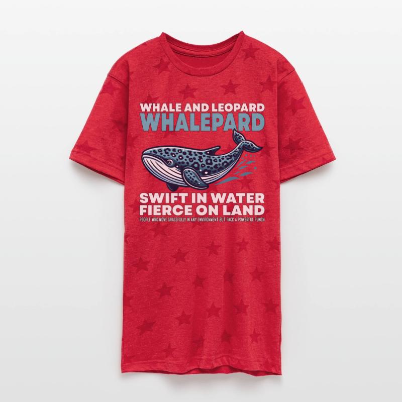 SWIFT IN WATER FIERCE ON LAND - WHALE AND LEOPARD