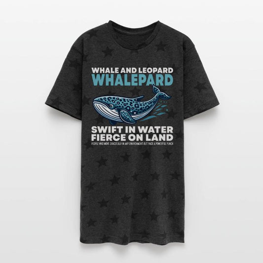 SWIFT IN WATER FIERCE ON LAND - WHALE AND LEOPARD