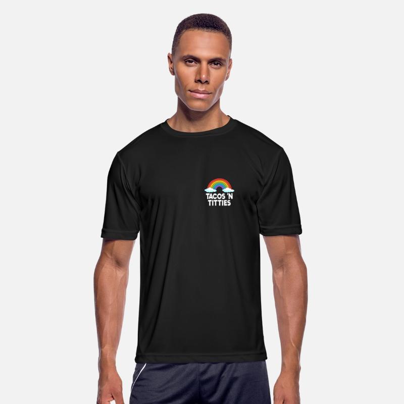 Tacos N Titties Rainbow Lesbian Funny LGBT