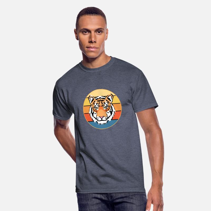 Tiger Big Cat Vintage Retro Sunset