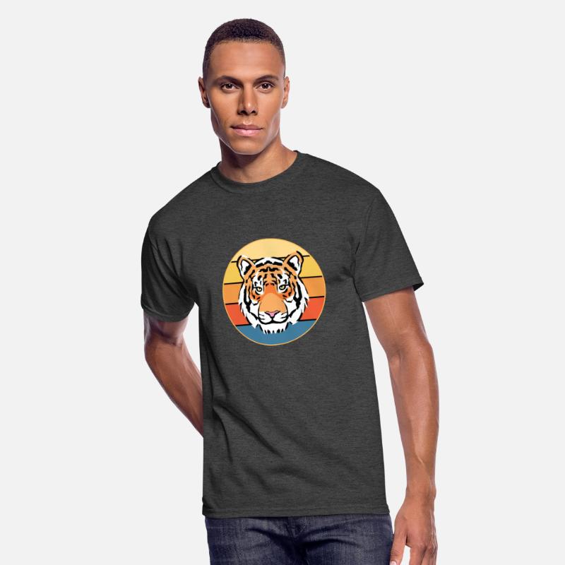 Tiger Big Cat Vintage Retro Sunset