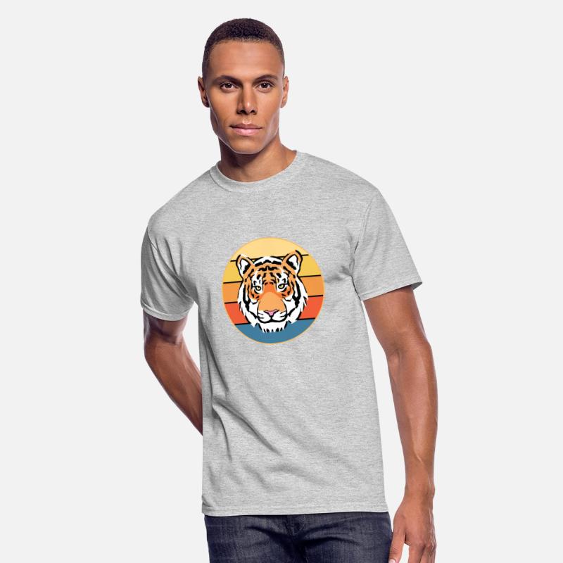 Tiger Big Cat Vintage Retro Sunset