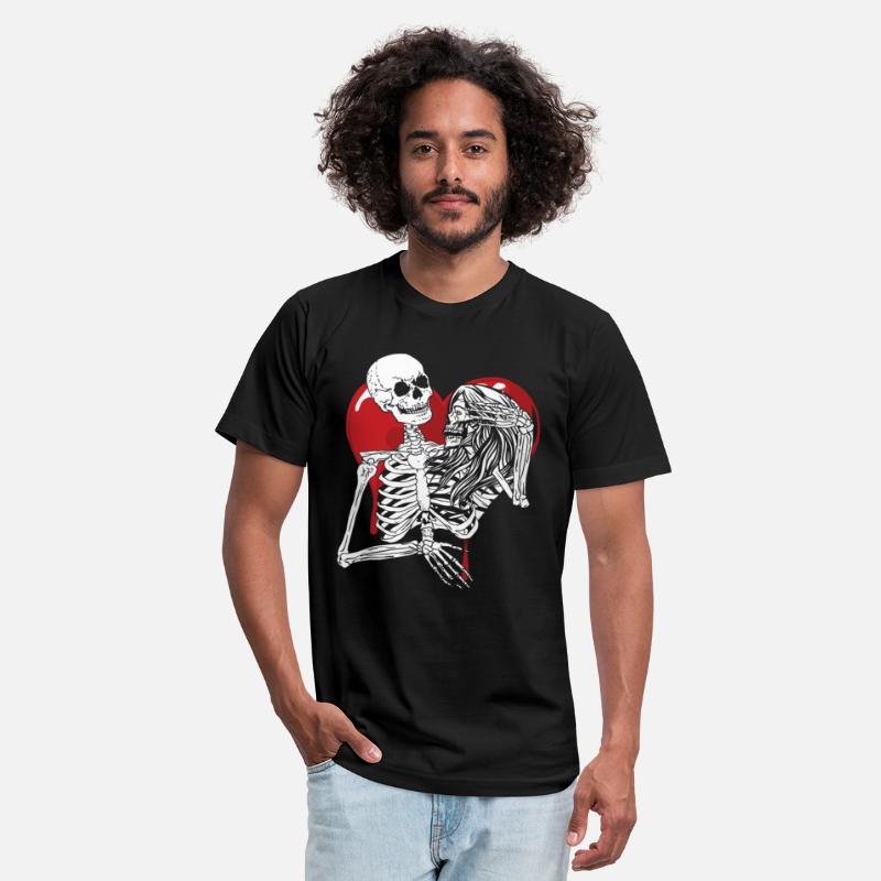Till Death Midnight Lovers Gothic Skull Bones