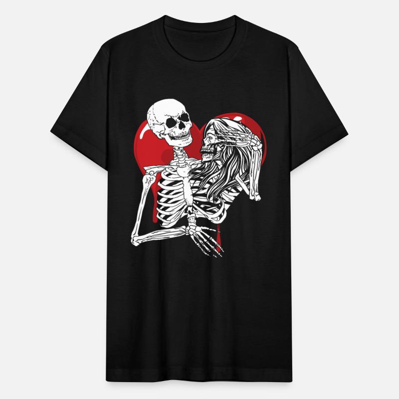 Till Death Midnight Lovers Gothic Skull Bones