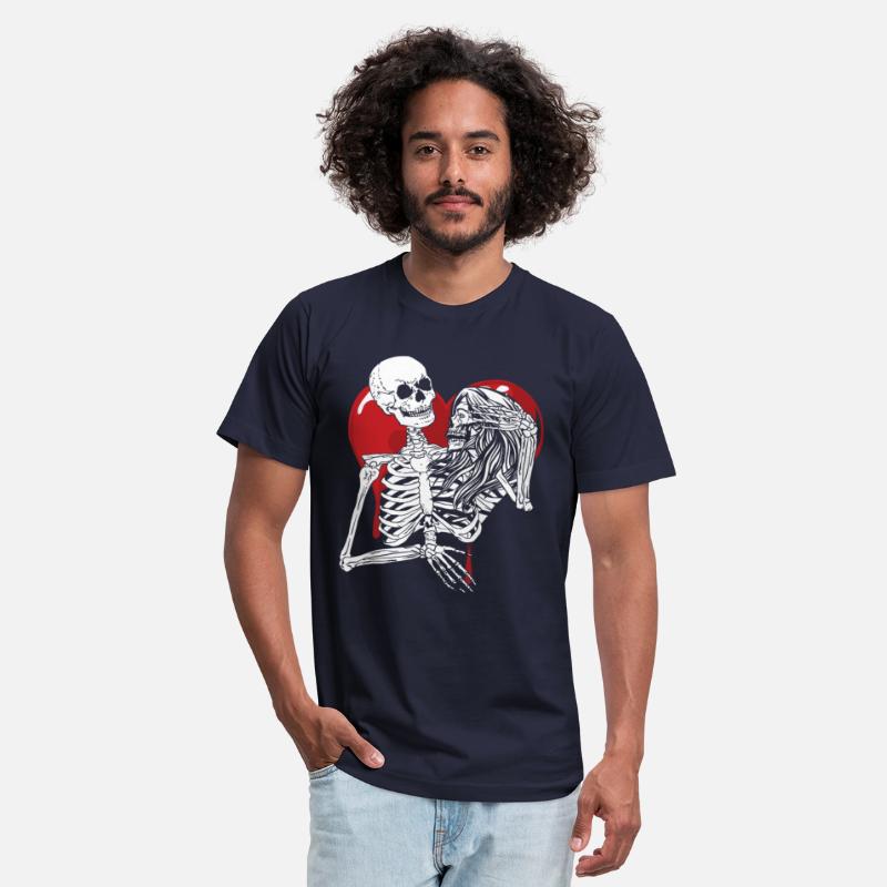 Till Death Midnight Lovers Gothic Skull Bones