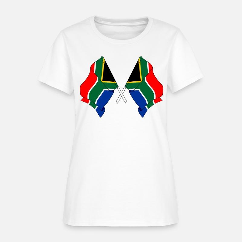 Two flags South Africa crossed