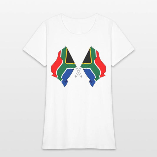 Two flags South Africa crossed