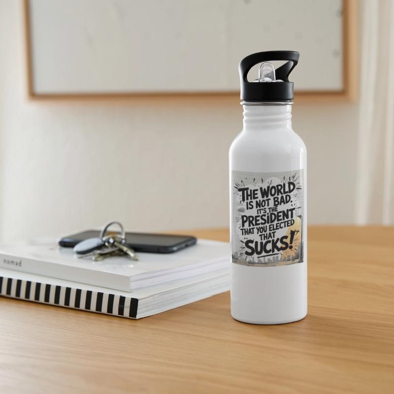 Urban Protest. “The World Is Not Bad” Graffiti Sta