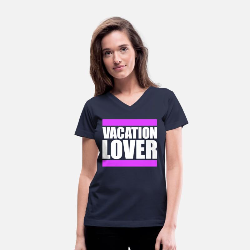 Vacation Lover Saying Text Strokes Lettering Logo