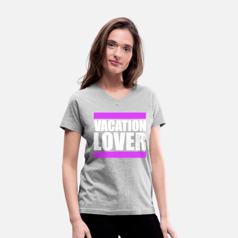 Vacation Lover Saying Text Strokes Lettering Logo