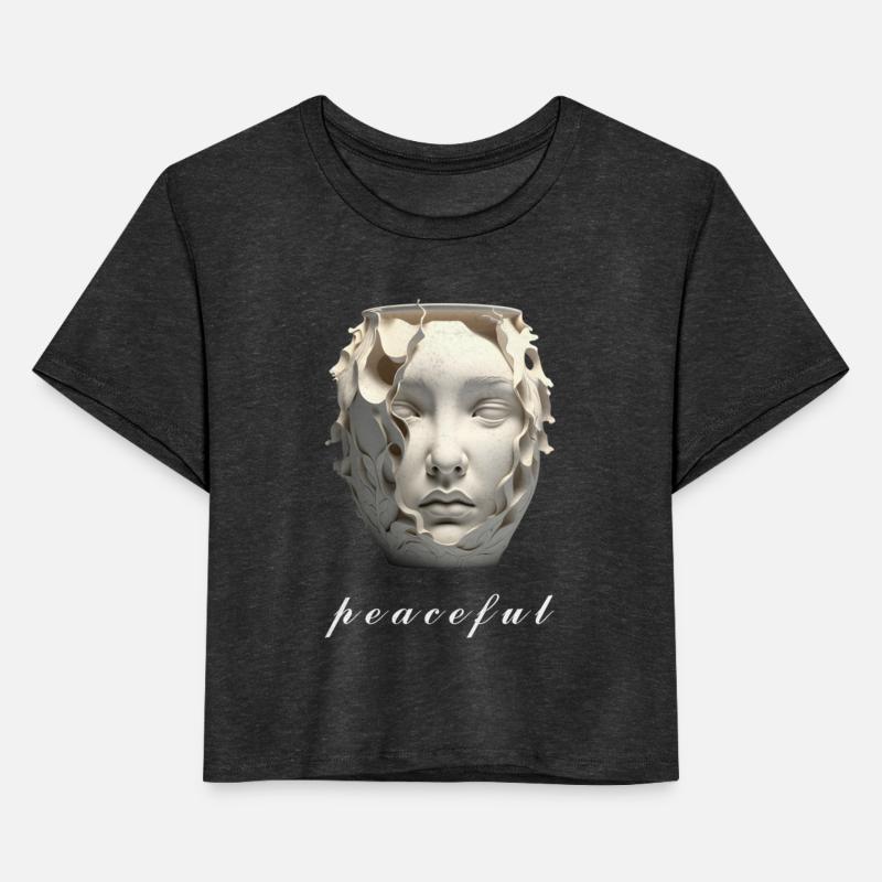 Vase face Empty flower pot on human face shape art