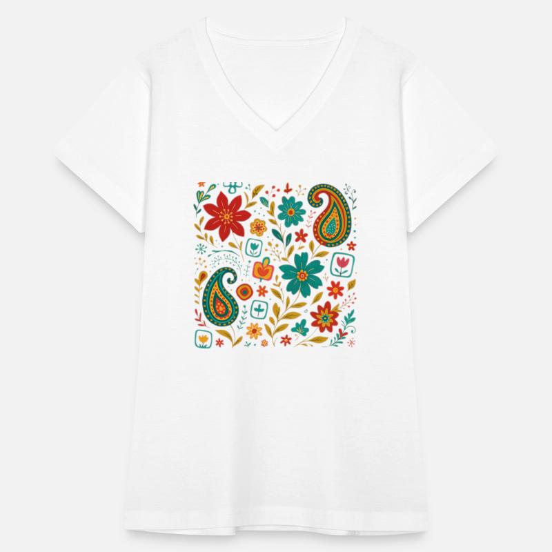 Vibrant Paisley Floral Pattern