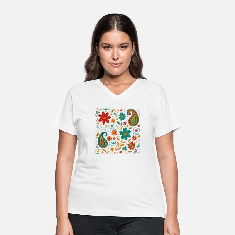 Vibrant Paisley Floral Pattern