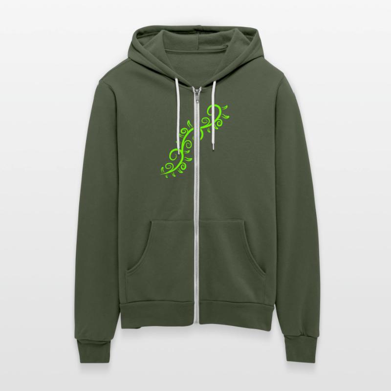 Vine Root Plant Green Leaves Decorative Pattern