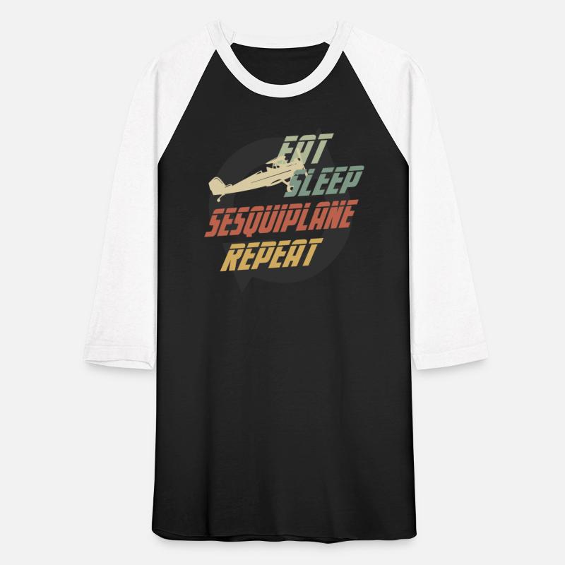Vintage Eat Sleep Sesquiplane Repeat TRANSPORTATIO
