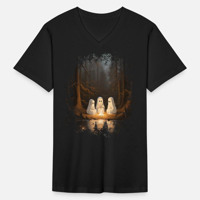 Vintage Ghost Campfire Camping Gothic Halloween