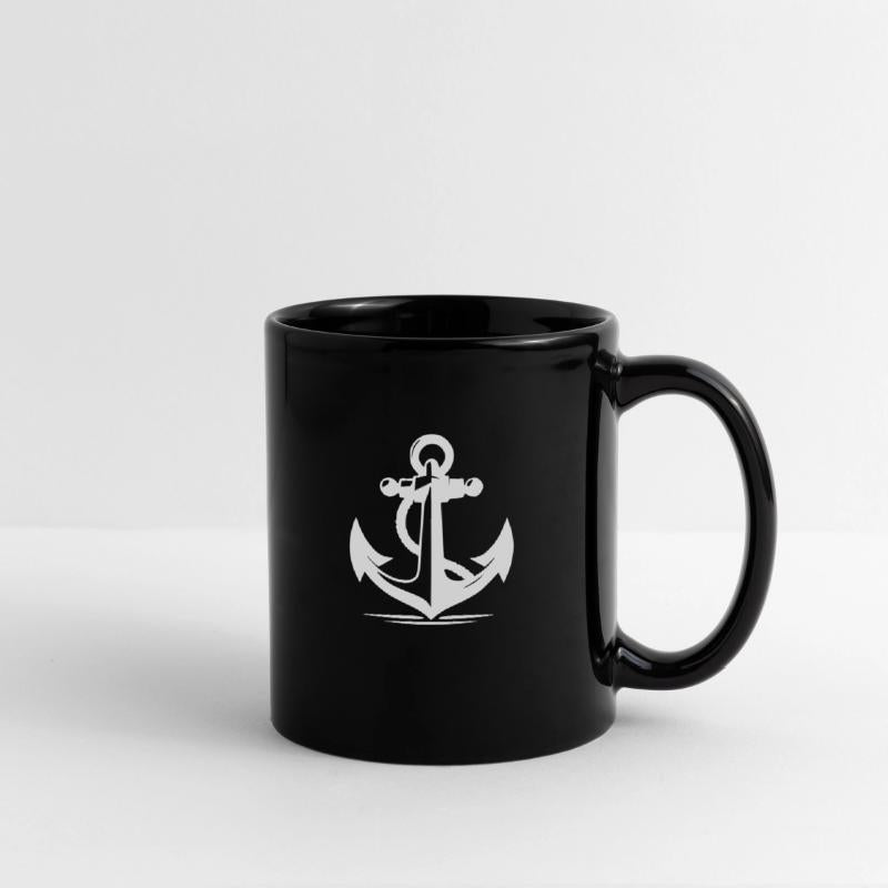 Vintage Old Anchor With Thick Rope