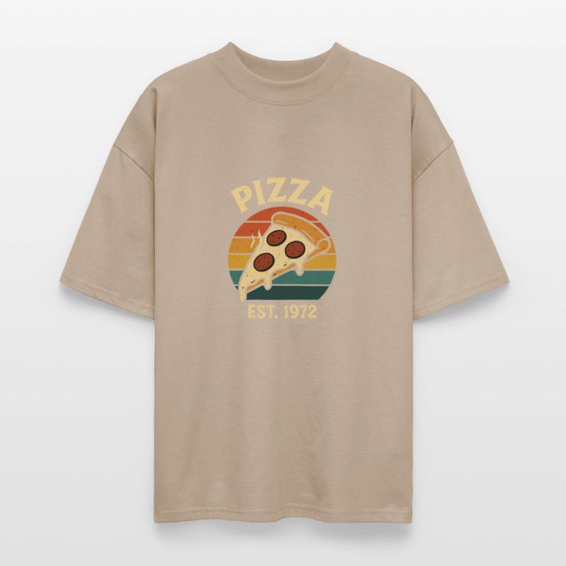 Vintage Pizza Slice Retro 70s Food Art Design