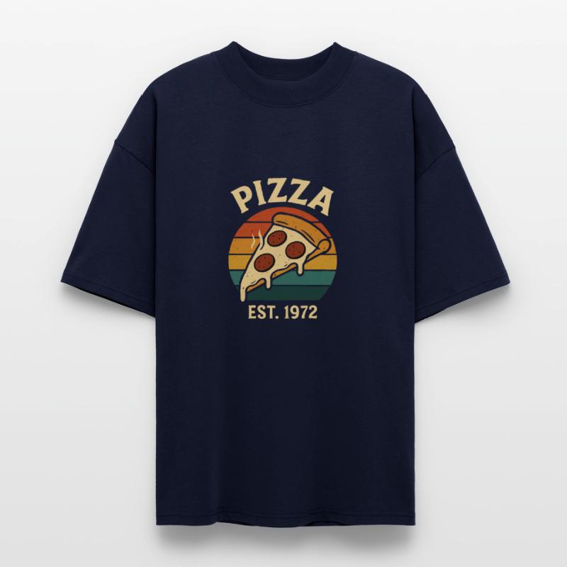 Vintage Pizza Slice Retro 70s Food Art Design