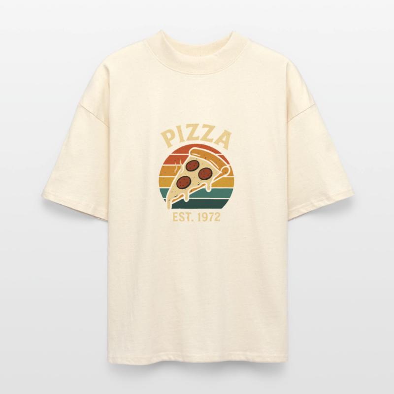 Vintage Pizza Slice Retro 70s Food Art Design