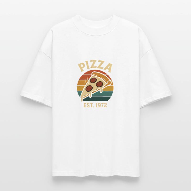 Vintage Pizza Slice Retro 70s Food Art Design