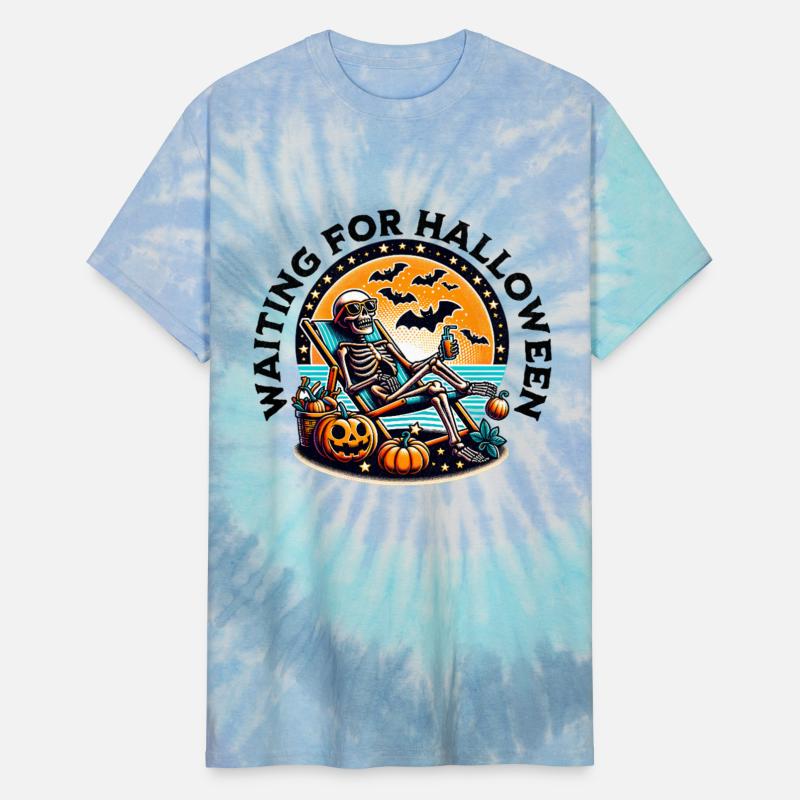 Waiting for Halloween Skeleton Graphic