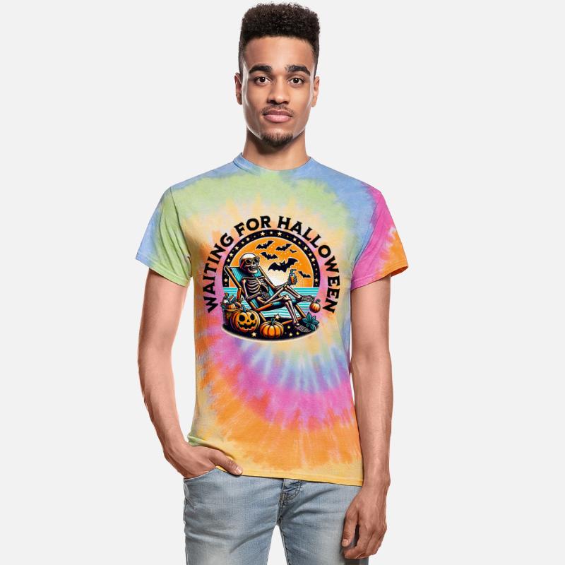 Waiting for Halloween Skeleton Graphic