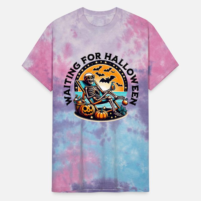 Waiting for Halloween Skeleton Graphic