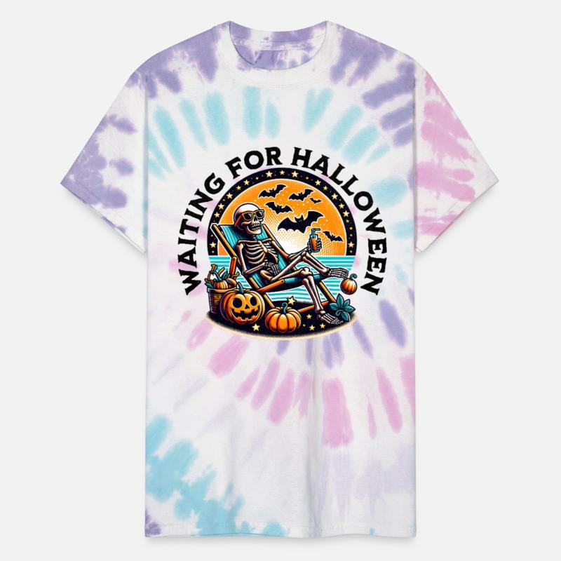 Waiting for Halloween Skeleton Graphic