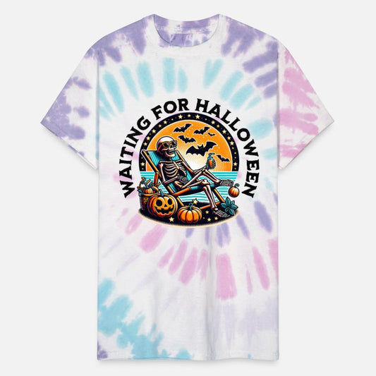 Waiting for Halloween Skeleton Graphic