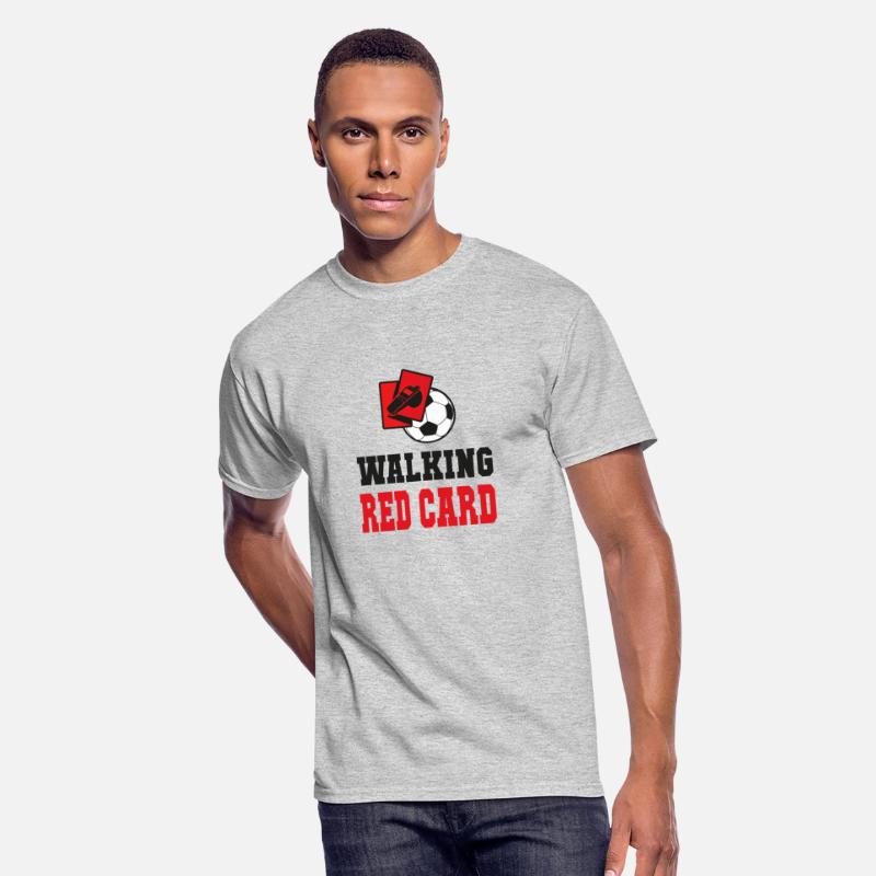 Walking red card referee soccer design
