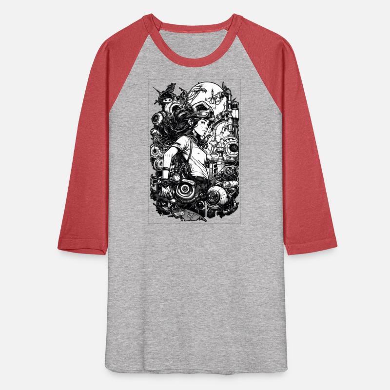 War, girl and battleship sci fi digital art,