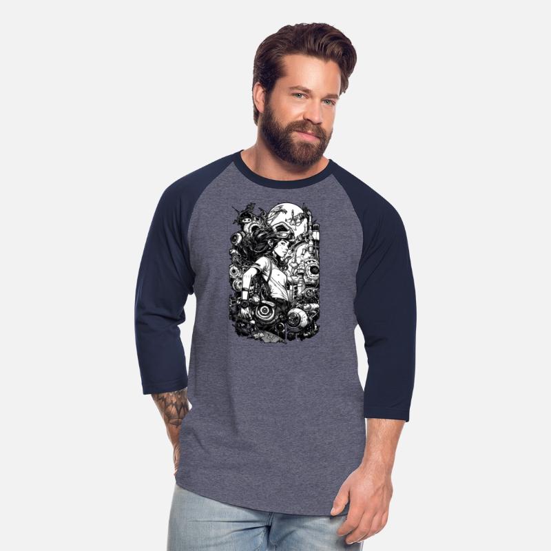 War, girl and battleship sci fi digital art,