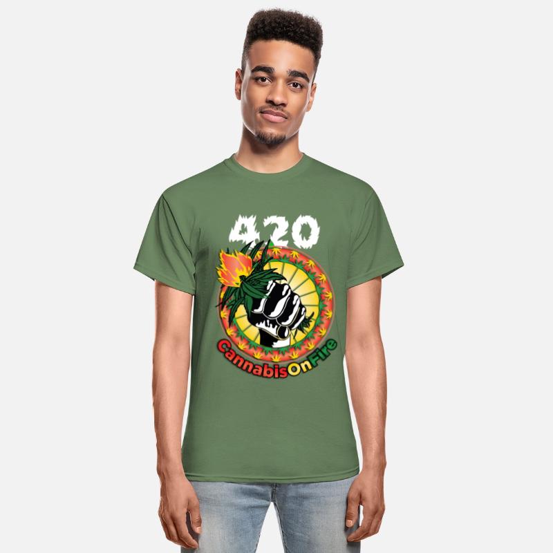 Whimsical 420 OnFire Time Weed Marijuana Design