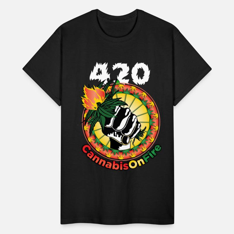 Whimsical 420 OnFire Time Weed Marijuana Design
