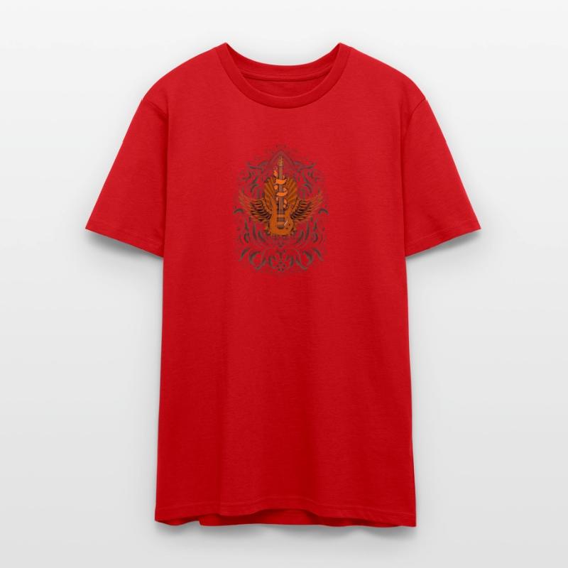 Wings of Music Guitar Illustration