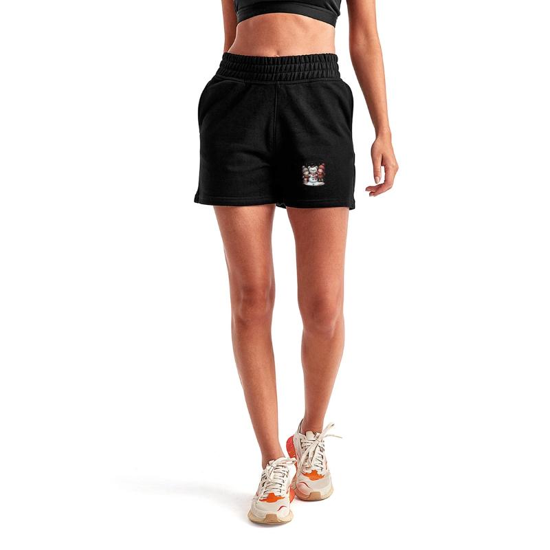 Winter fun: Children build a teddy snowman