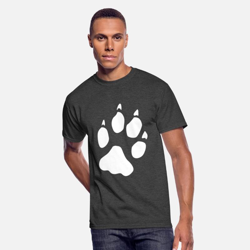 Wolf hind paw paw foot print