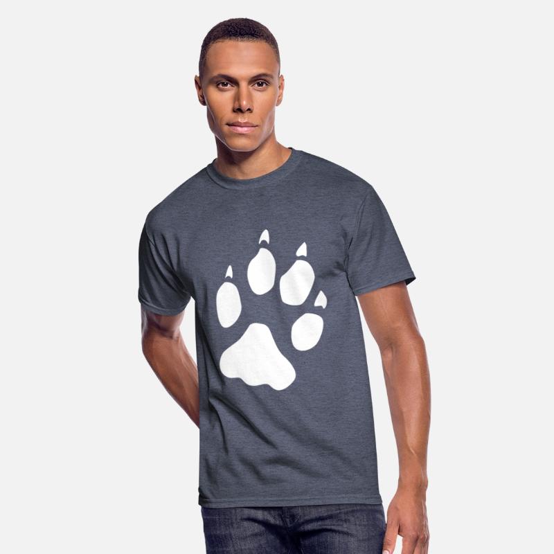 Wolf hind paw paw foot print