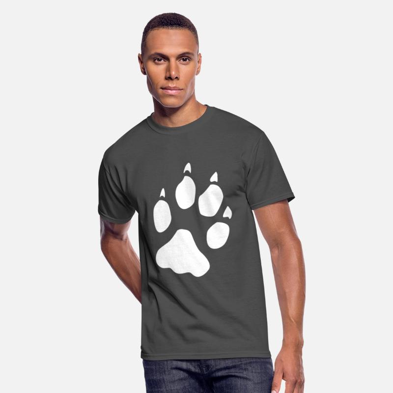 Wolf hind paw paw foot print