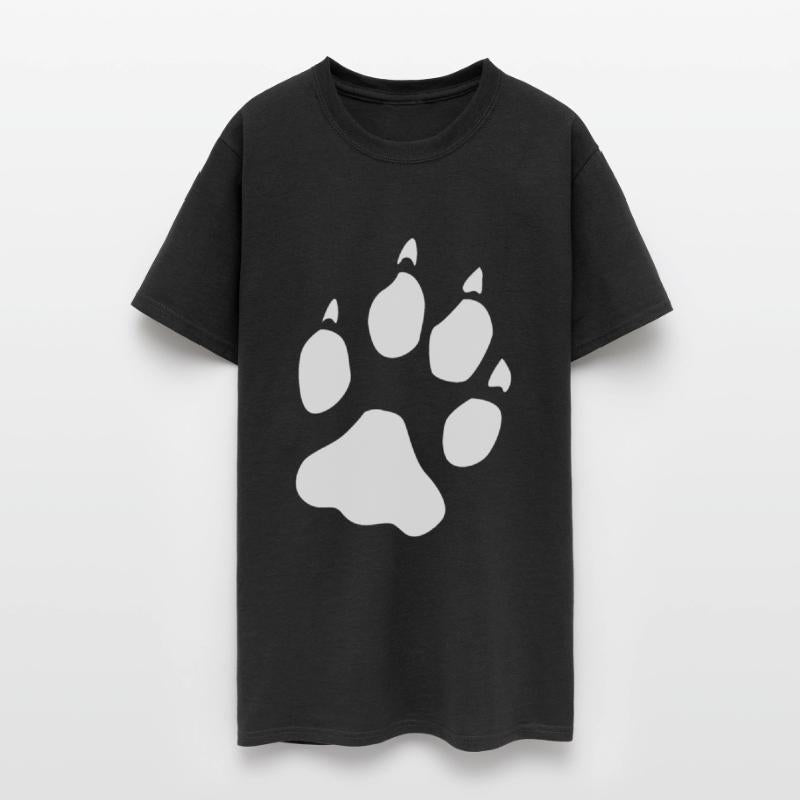 Wolf hind paw paw foot print