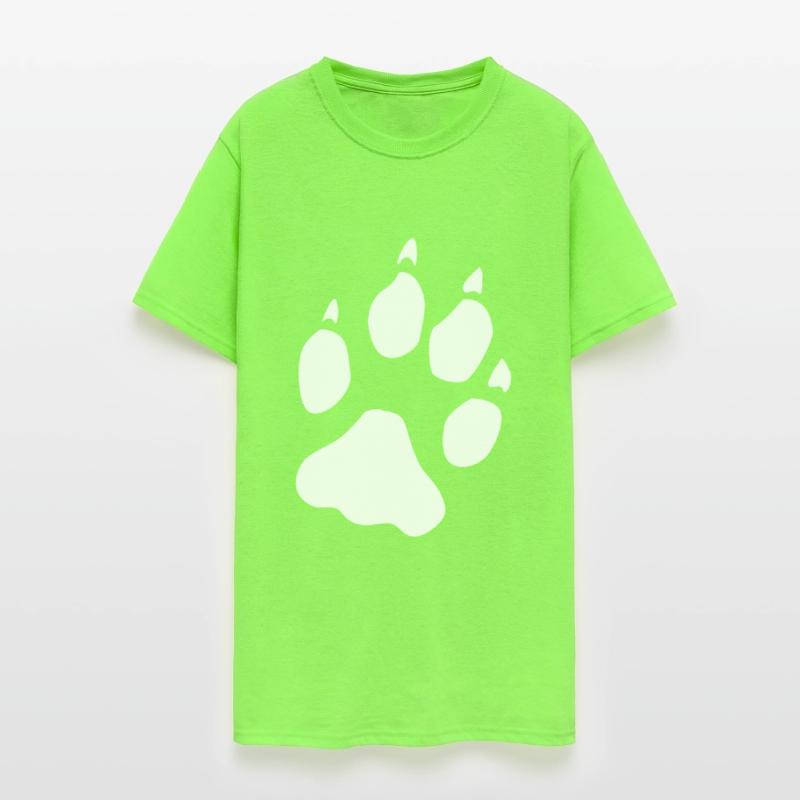 Wolf hind paw paw foot print