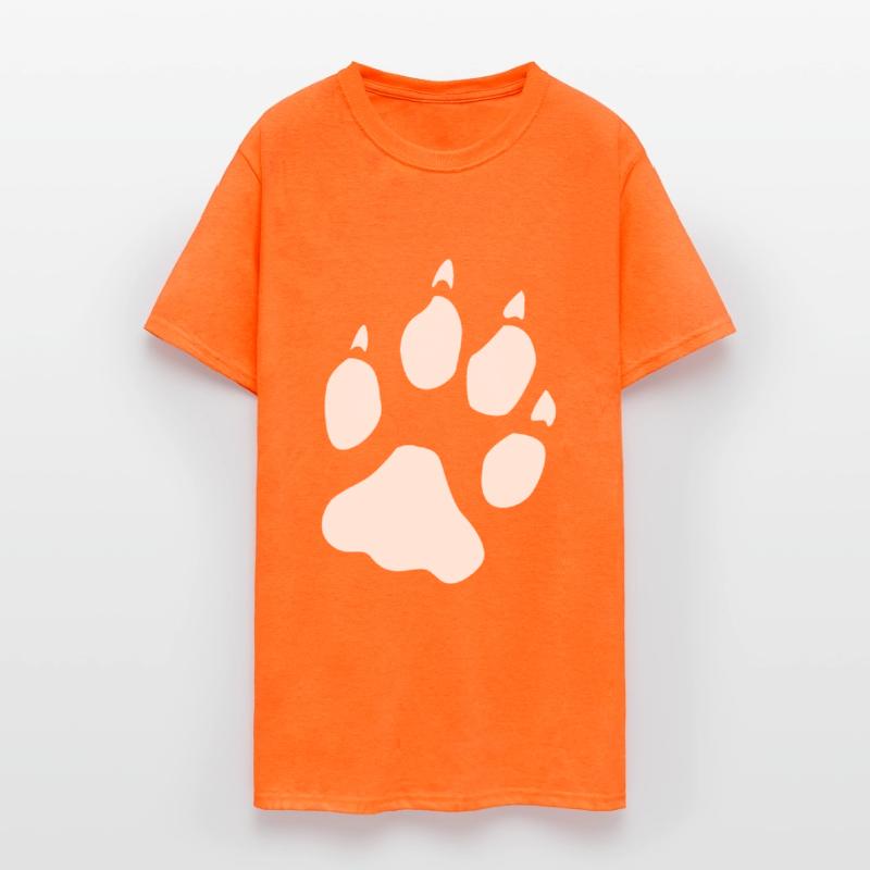 Wolf hind paw paw foot print