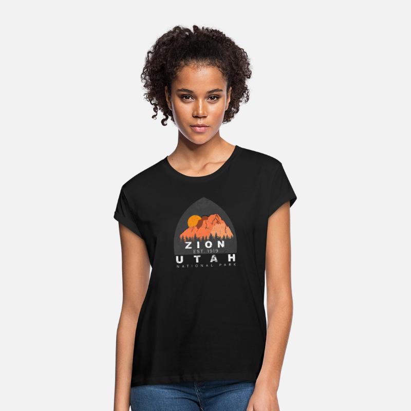 Zion National Park Sunny Forest Mountains T Shirt