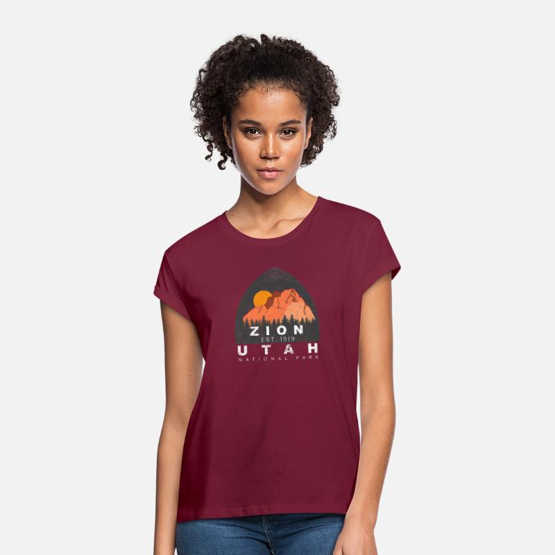 Zion National Park Sunny Forest Mountains T Shirt