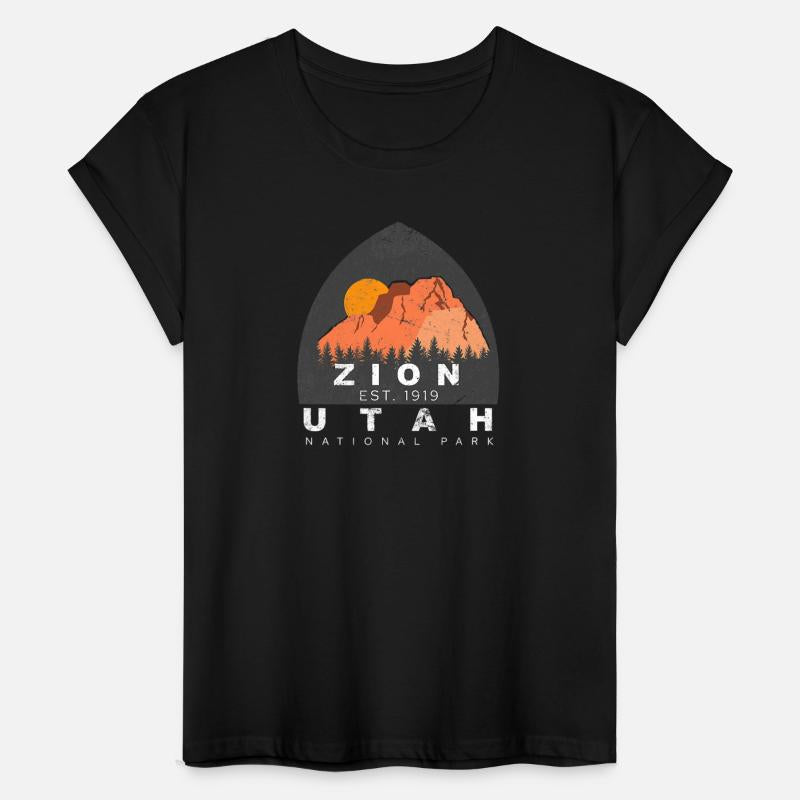 Zion National Park Sunny Forest Mountains T Shirt